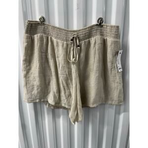 Apt. 9  Lightweight Lined Shorts Size Large Color: Sand